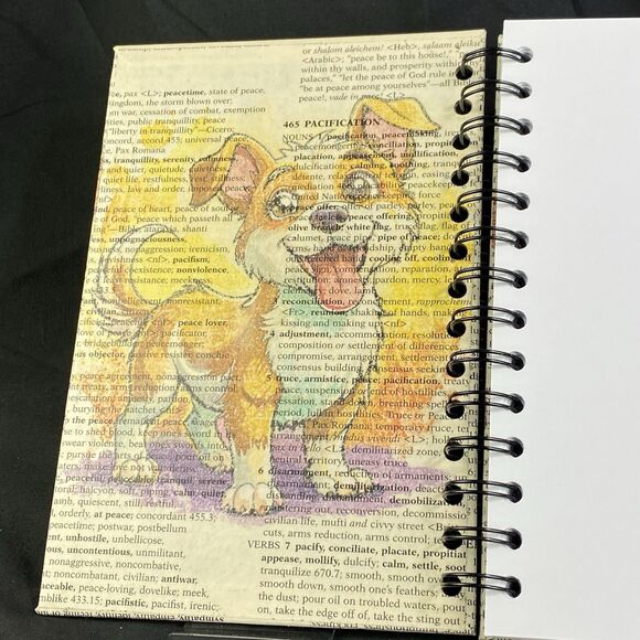 Journal Unique Dog Lover Designs Handmade Upcycle Spiral Notebook Best Friend - Picture 2 of 6